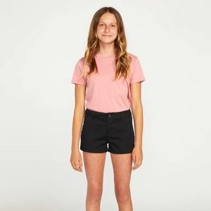 Volcom Big Girls Size 12 Frochickie Black Chino Shorts NWT